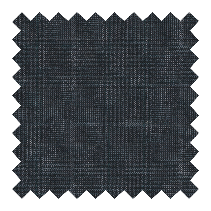 1880/4460 100% LANA GALES VERDE CUADROS GRIS