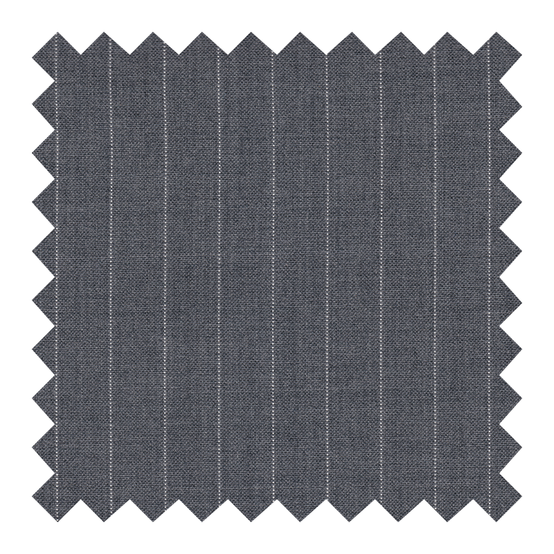 ZEGNA TROPICAL 100% LANA GRIS MEDIO A RAYAS (POCOS METROS N.R)
