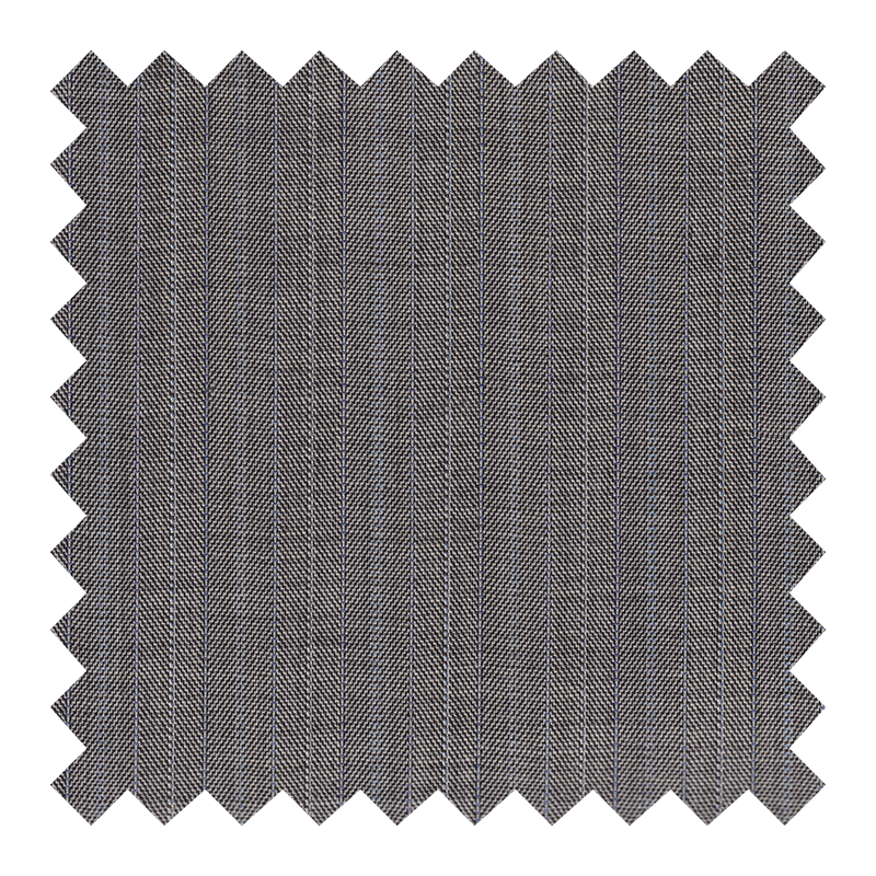 ZEGNA 15MILMIL15 GRIS RAYA AZUL Y BLANCA 100% LANA