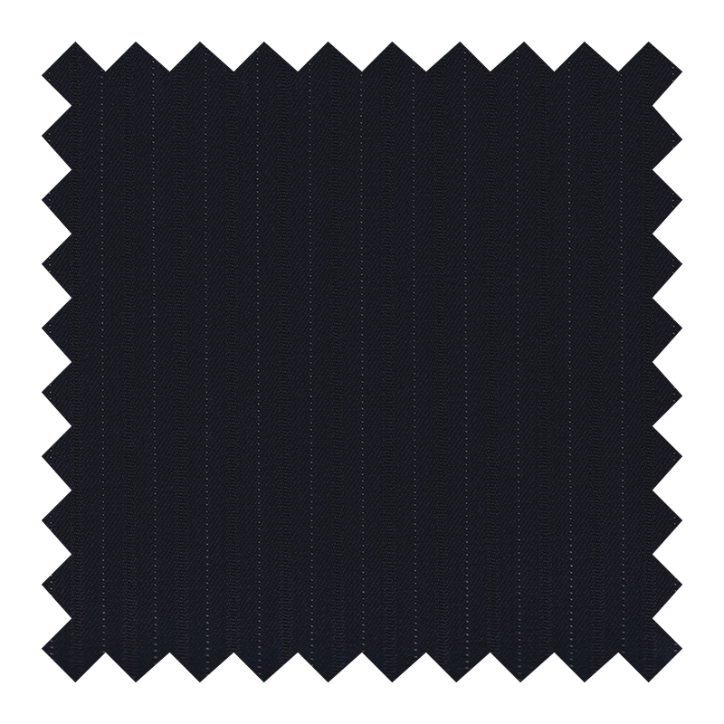 198/0584 NEGRO A RAYAS 100% LANA 15MILMIL15 (POCOS METROS N.R) *