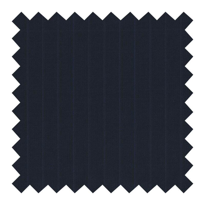 ZEGNA TROFEO 100% LANA AZUL RAYAS TONO SOBRE TONO (NUEVO)