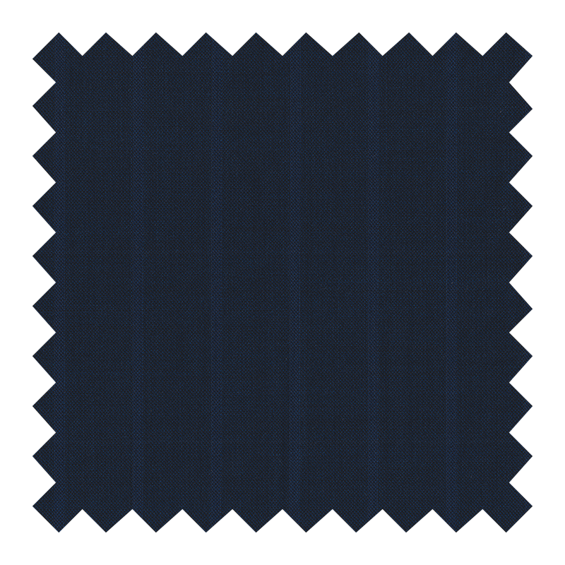 ZEGNA TROFEO 100% LANA AZUL RAYA AZUL ANCHA (NUEVO)