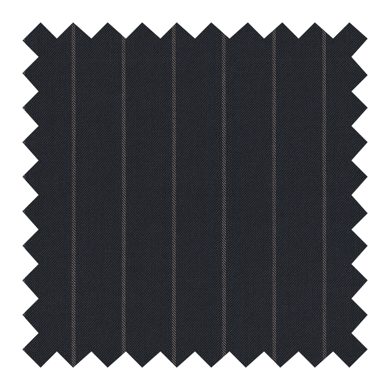 ZEGNA TROFEO 100% LANA GRIS RAYA DE GIS ANCHA (NUEVO)