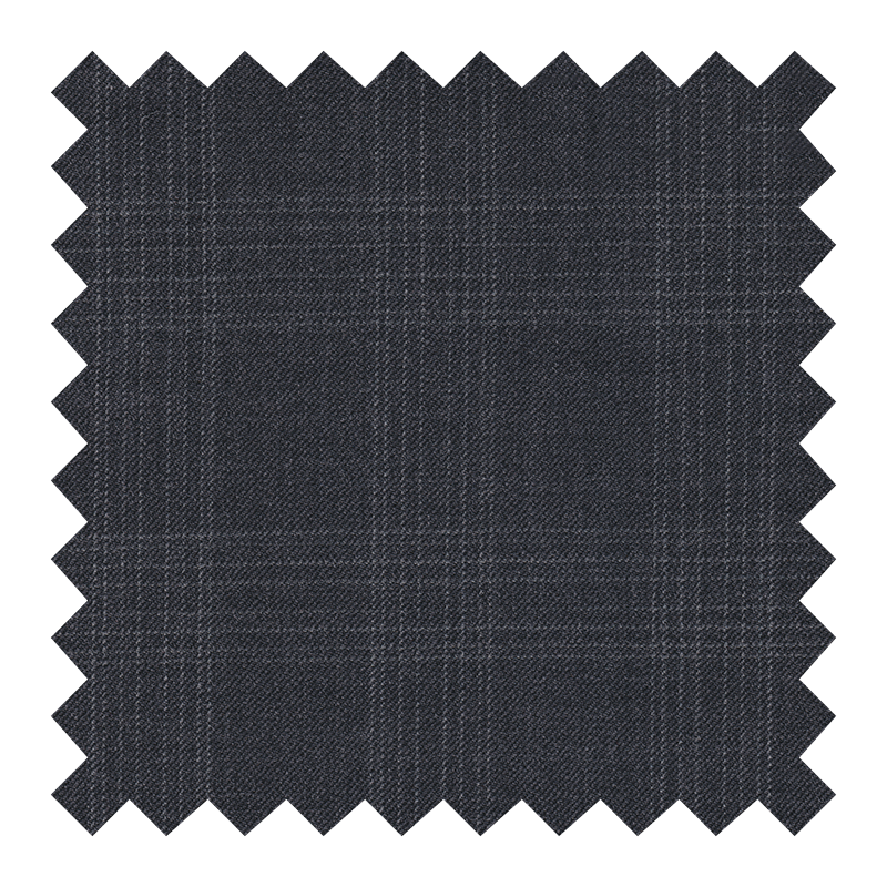ZEGNA TROFEO 87% LANA 13% SEDA GRIS MEDIO A CUADROS
