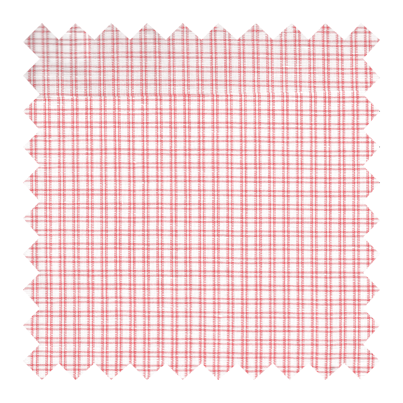 GETZNER 65% LINO 35% ALGODON BLANCA CUADROS ROJOS