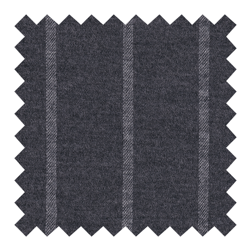 ZEGNA TROFEO 100% LANA FRANELA GRIS RAYA ANCHA