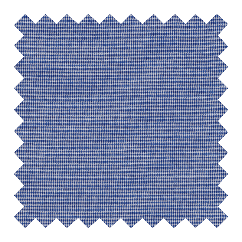 GETZNER 90% ALGODON 10% LINO CUADRITOS AZUL