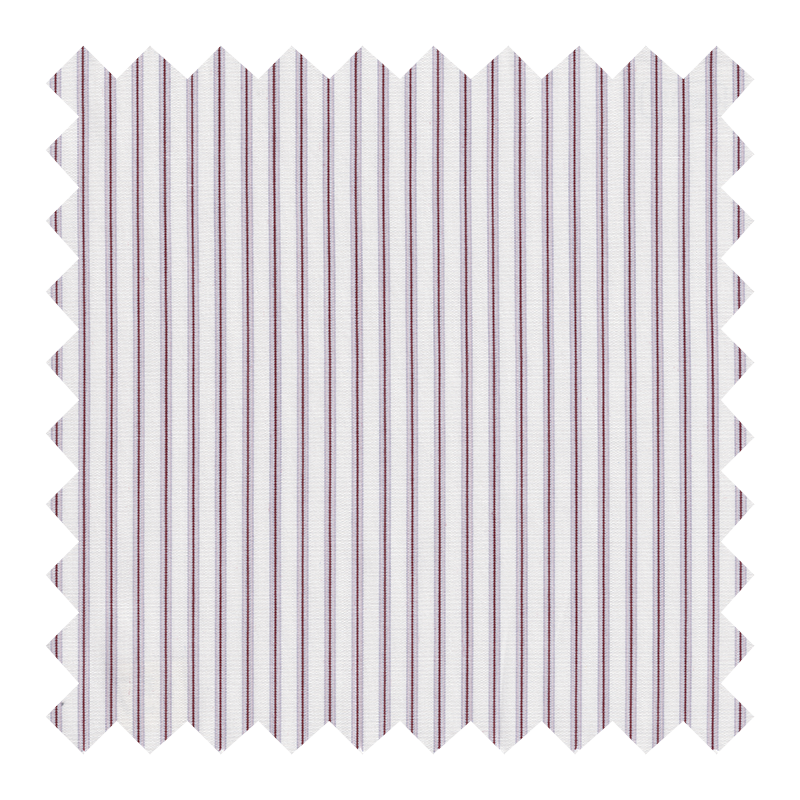 GETZNER ALGODON 100% BLANCA RAYAS LILAS