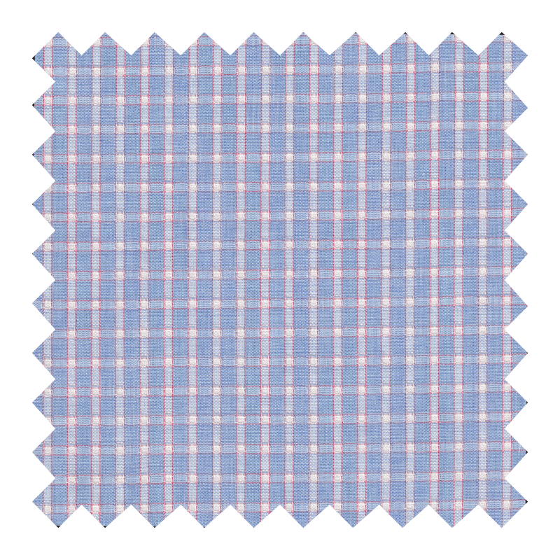 GETZNER ALGODON 100% AZUL A CUADROS