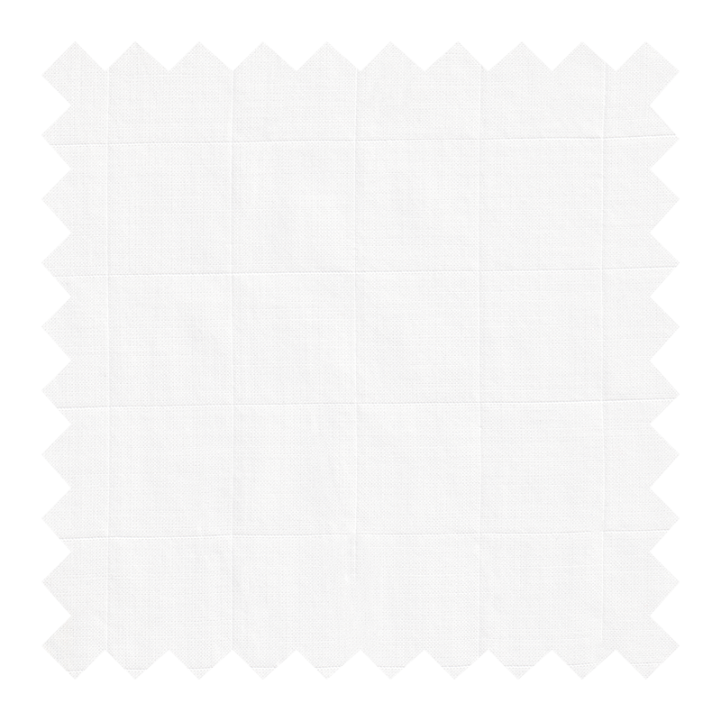 GETZNER ALGODON 100% BLANCO DISEÑO CUADROS