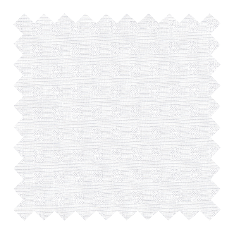 GETZNER ALGODON 100% BLANCO CON DISEÑO