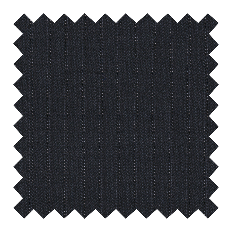 ZEGNA TROFEO 100% LANA GRIS OXFORD A RAYAS