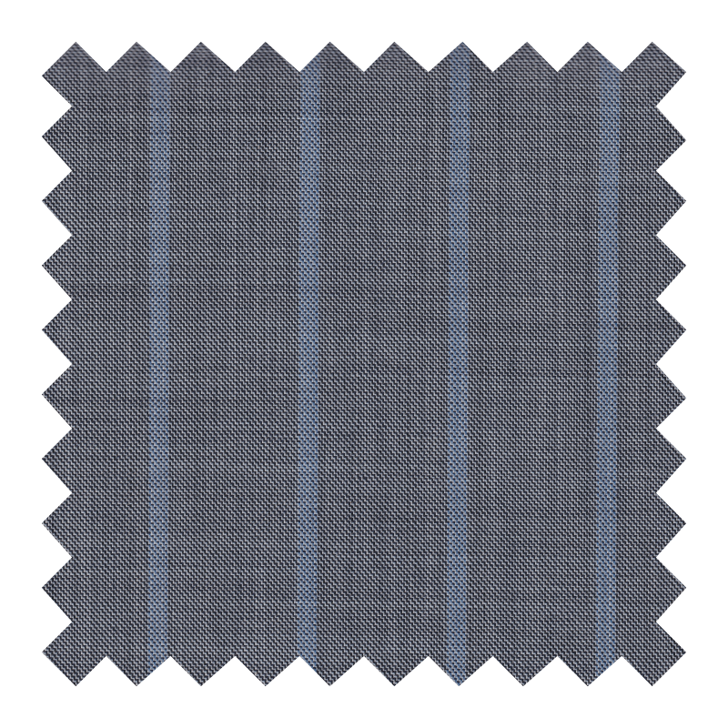 ZEGNA TRAVELLER 100% LANA GRIS CLARO RAYA ANCHA