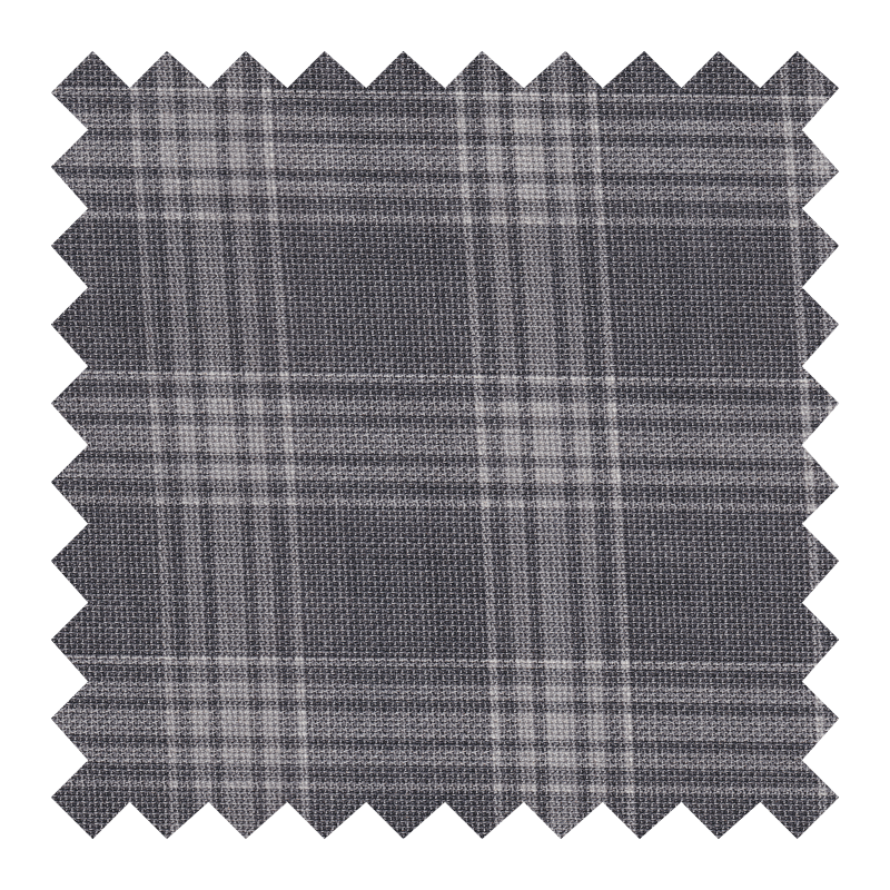 ZEGNA TRAVELER  95% LANA 5% SEDA A CUADROS GRIS (POCOS METROS N.R)