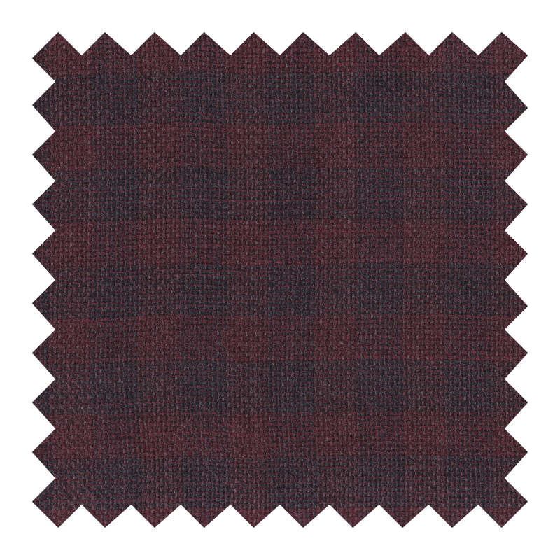 3720/0192 CANASTA ROJA CUADROS GRISES 100% LANA