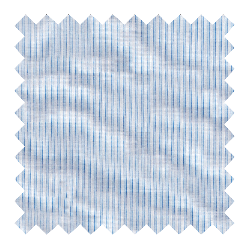 "ALBINI B" ALGODON 100% MIL RAYAS BLANCO Y AZUL