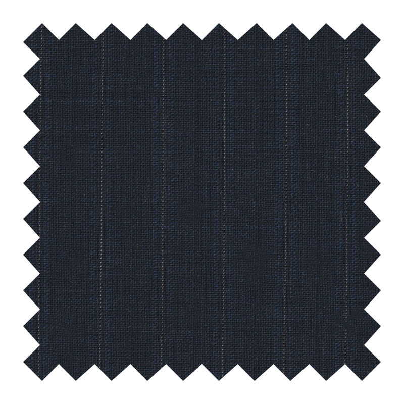 ZEGNA  MICRONSPHERE  60% LINO 40% LANA AZUL A RAYAS  *
