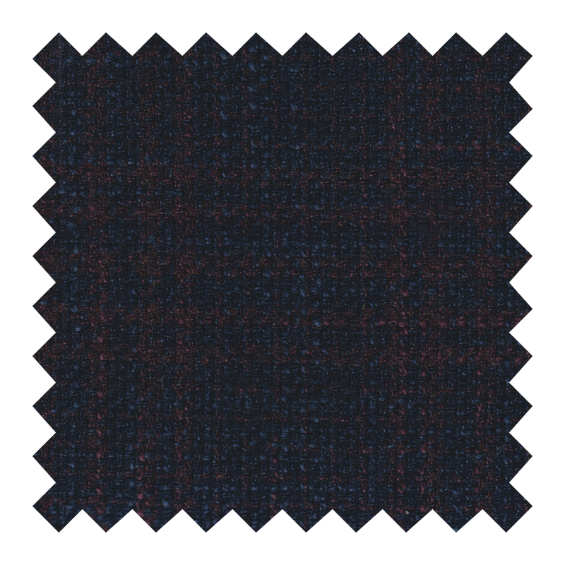 ZEGNA TROFEO CASHMERE 84% LA 12% SE 4% CASHM. AZUL CUADROS ROJOS (AGOTADO N.R)
