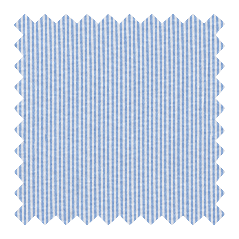 "ALBINI B" ALGODON 100% A RAYAS AZUL EASY IRON