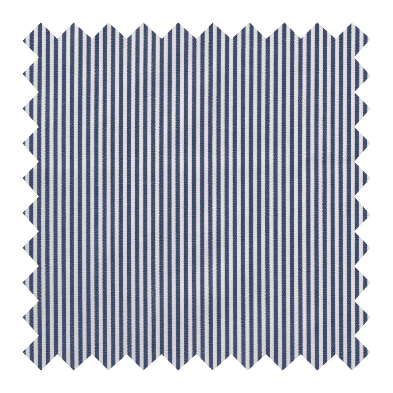 "ALBINI B" ALGODON 100% A RAYAS AZUL