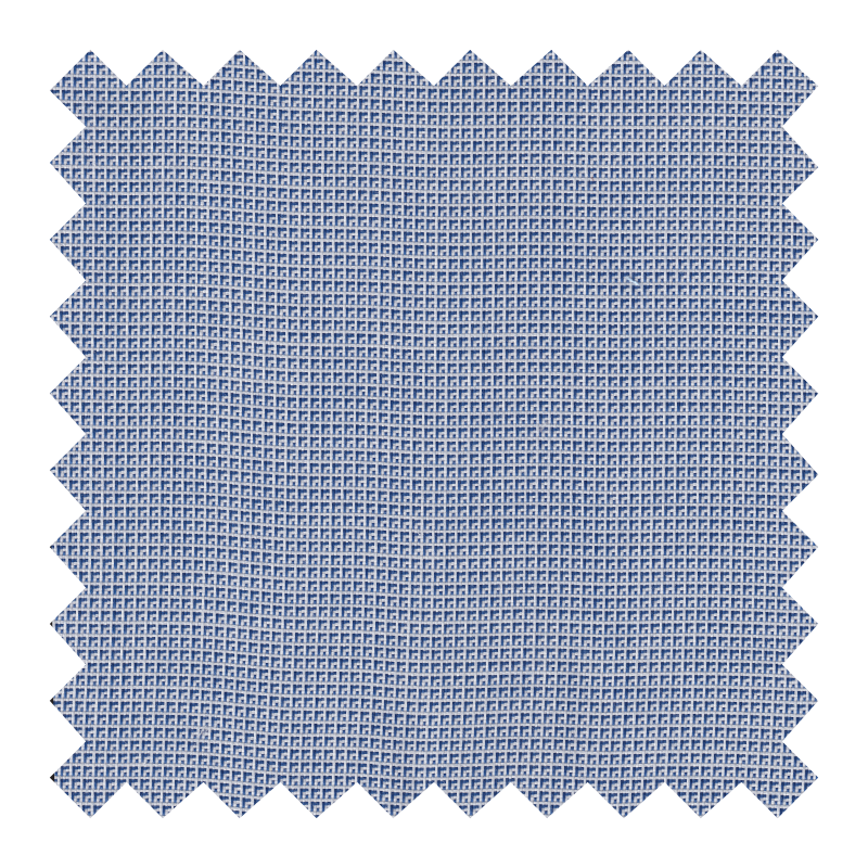 GETZNER ALGODON 100% BLANCA CUADRITOS AZUL (POCOS METROS N.R)