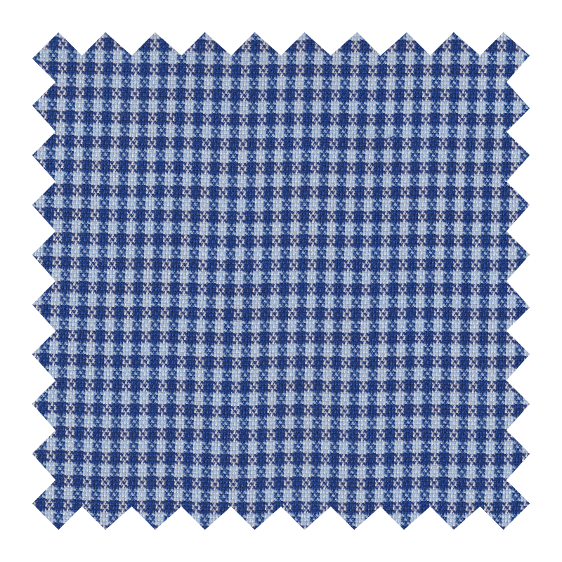 GETZNER ALGODON 100% CUADRITOS AZUL