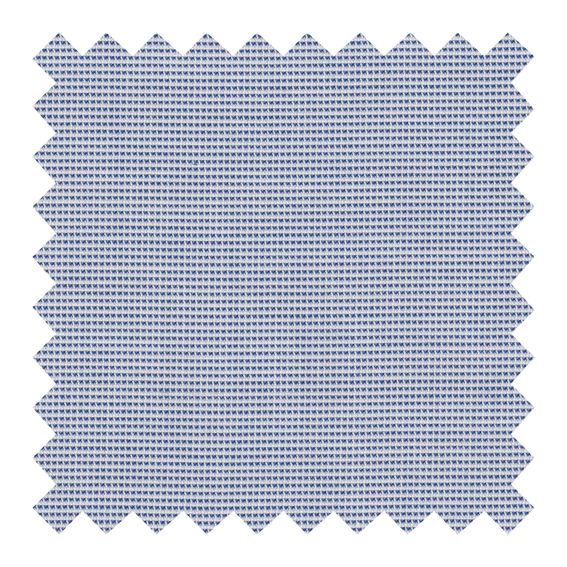 GETZNER ALGODON 100% BLANCA RAYA AZUL PUNTEADA (POCOS METROS N.R)