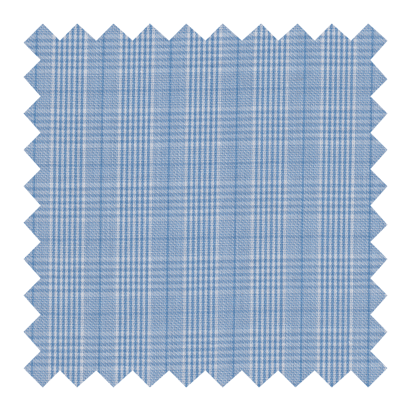 GETZNER ALGODON 100% CUADROS AZUL