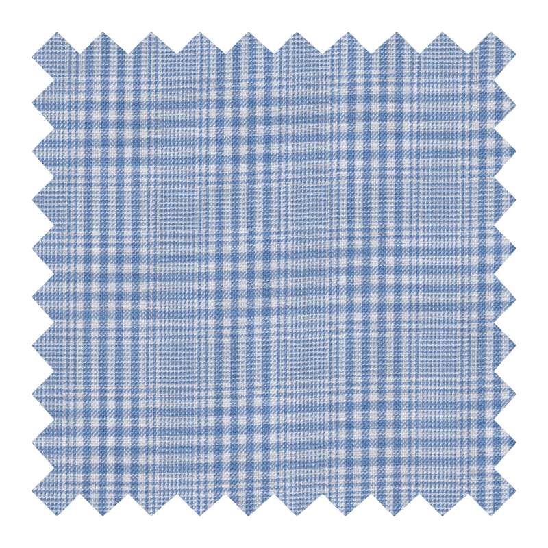 GETZNER 100% ALGODON CUADROS AZUL