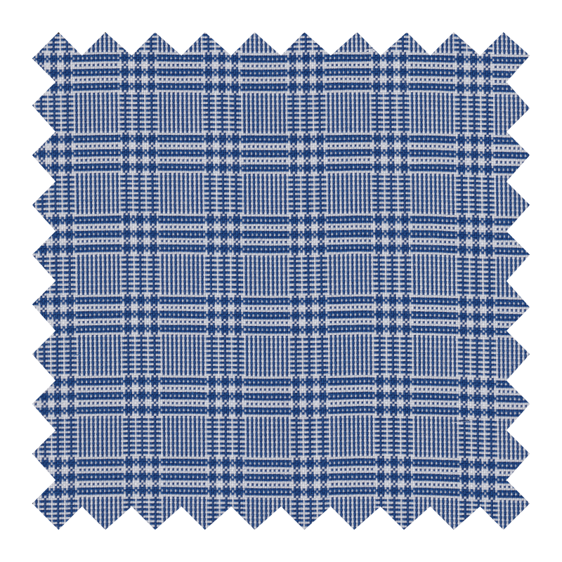 GETZNER ALGODON 100% CUADROS AZUL