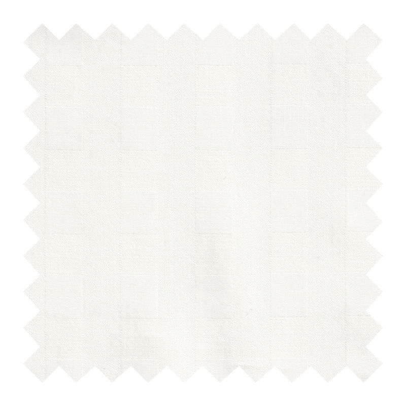 GETZNER ALGODON 100% BLANCO DISEÑO CUADROS
