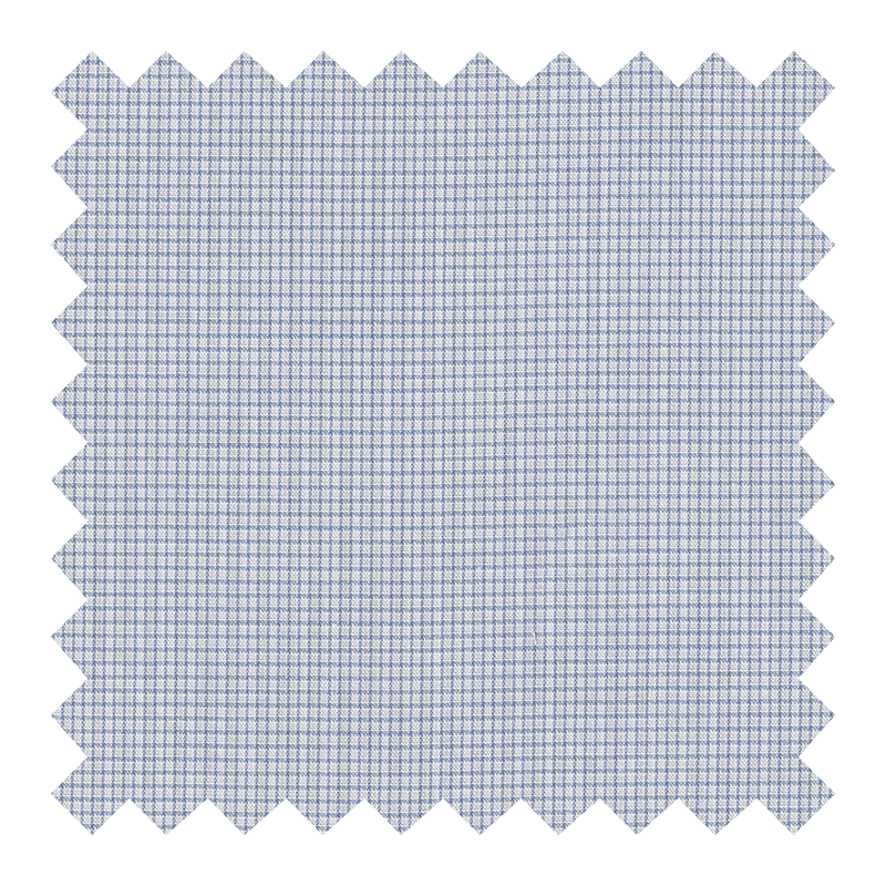 GETZNER ALGODON 100% BLANCA CUADRITOS AZULES