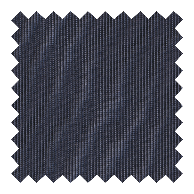 GETZNER ALGODON 100% AZUL RAYAS GRISES