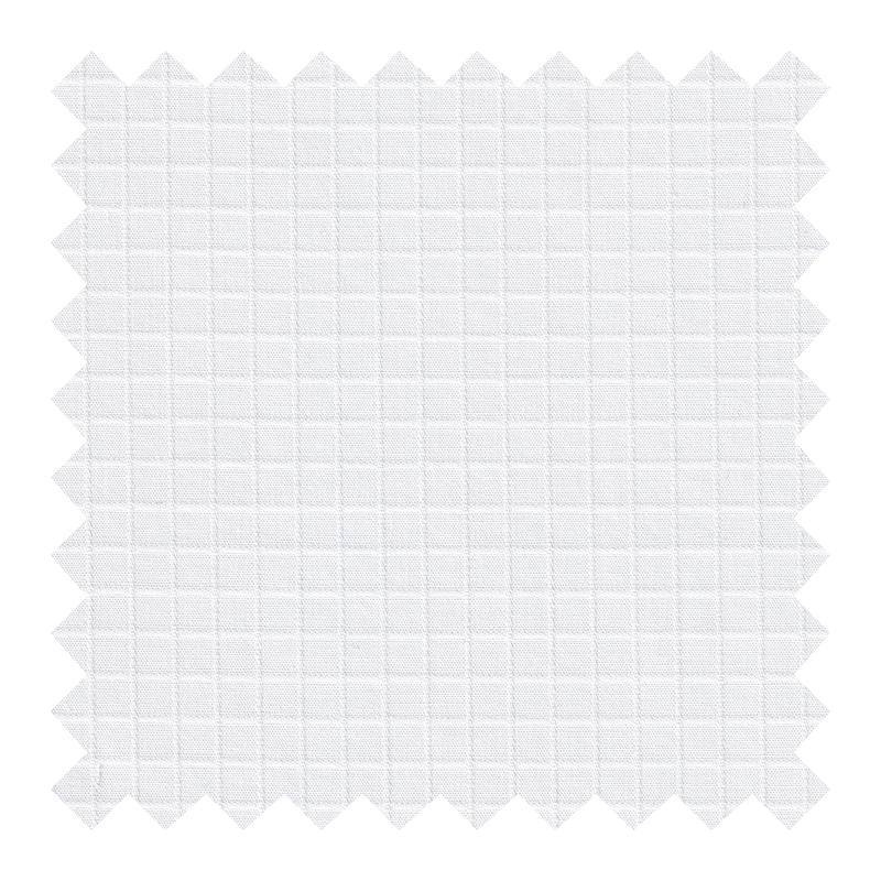 GETZNER ALGODON 100% BLANCO CUADROS