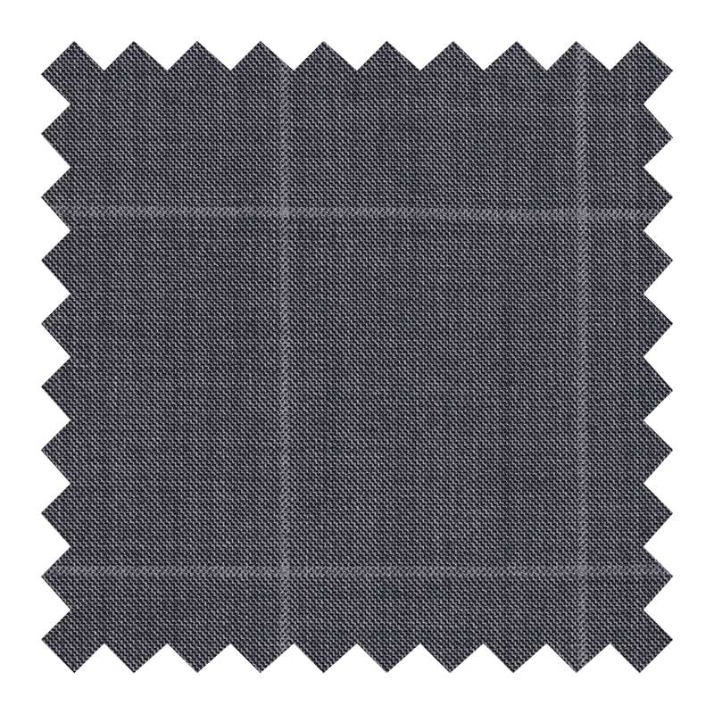 REDA 150'S 100% LANA GRIS CON VENTANAS GRIS CLARO