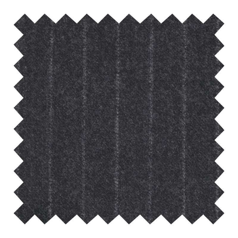 ZEGNA 100% LANA FRANELA GRIS A RAYAS