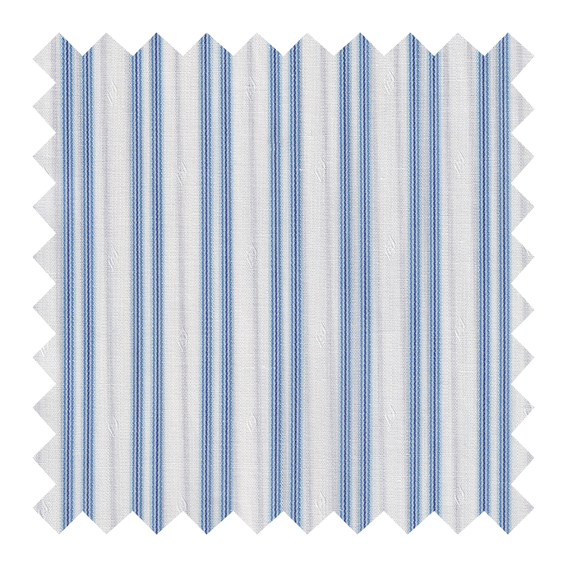 TOOTAL 100% ALGODON BLANCA RAYAS AZULES