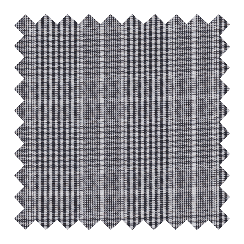 GETZNER ALGODON 100% GRIS A CUADROS
