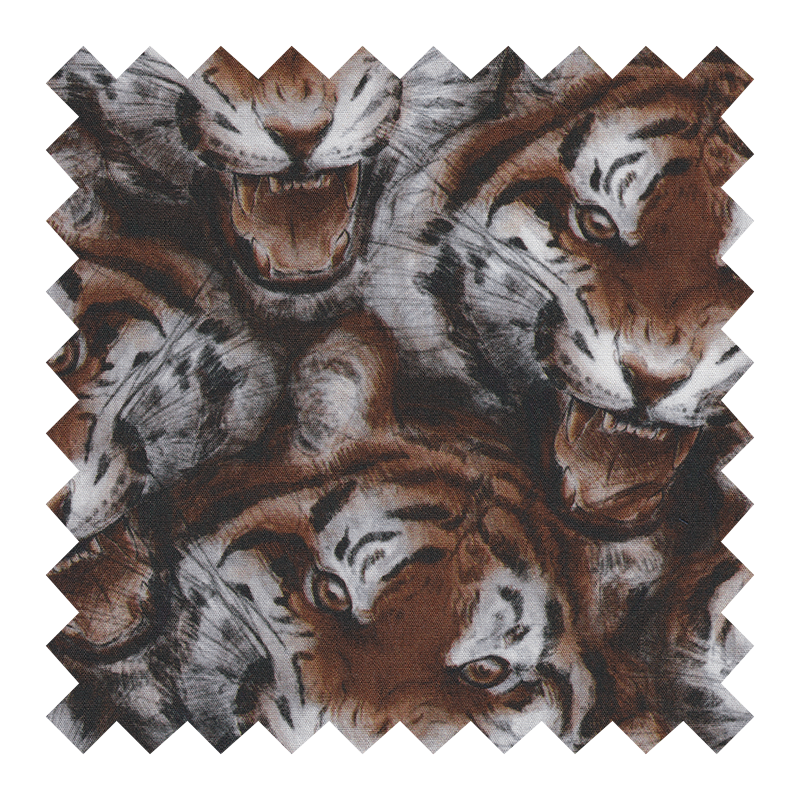 TOOTAL  100% ALGODON CARAS DE TIGRES