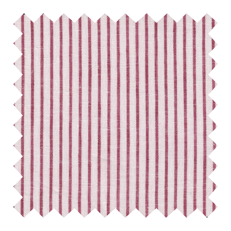 TOOTAL  55% LINO 45% ALGODON BLANCO RAYA ROJA